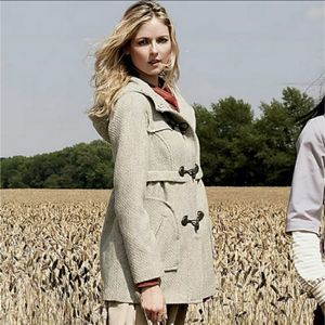 Anthroplogie Idra Crackling Air Duffle Hooded Coat (Missing Toggle Buttons)